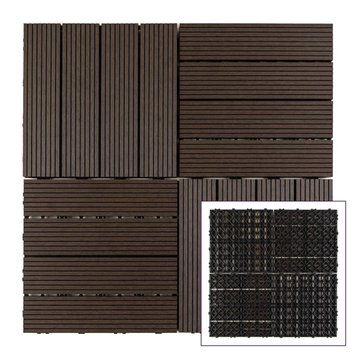 Композитная плитка WPC венге 30*30CM*2СM (D) PanelHome-00001709 991943779 фото