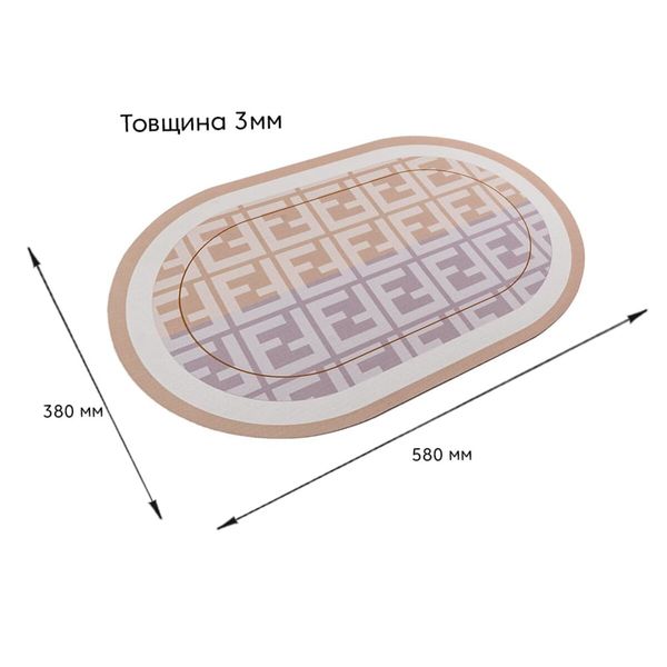 Влагопоглощающий коврик 38*58CM*3MM (D) PanelHome-00001573 991943630 фото