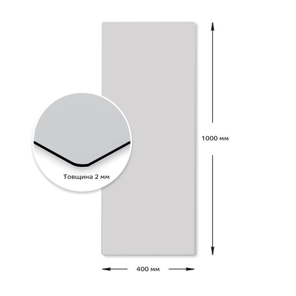 Зеркало акриловое самоклеющееся 400*1000мм*2мм PanelHome-00001597 991943892 фото