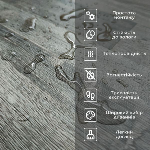 Ламинат PanelHome ProFloor SPC дуб серый185х1220х4мм/0.3 (D) PanelHome-00001385 (цена за 1шт) 991943658 фото