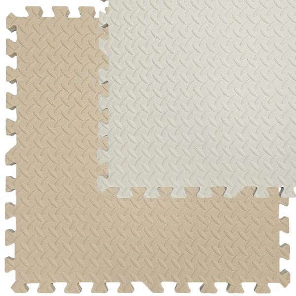 Напольное двустороннее покрытие CREAM and BEIGE 60*60cm*2cm (D) PanelHome-00001846 991943845 фото