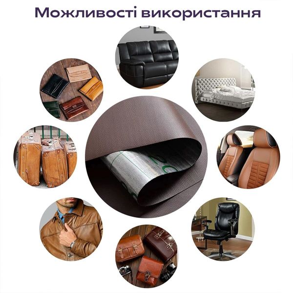 Самоклеющая экокожа в рулоне 1.37*3m*0.5mm BROWN (D) PanelHome-00001198 991943761 фото