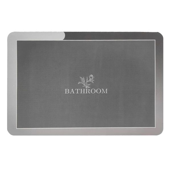 Влагопоглощающий коврик серый "Bathroom" 38*58CM*3MM (D) PanelHome-00001563 991943624 фото