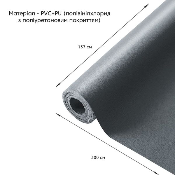 Самоклеющая экокожа в рулоне 1.37*3m*0.5mm DEEP GREY (D) PanelHome-00001340 991943760 фото