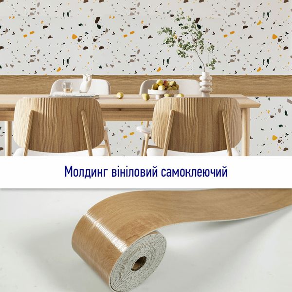 Молдинг виниловый самоклеющийся матовый 5000*100*2мм (D) PanelHome-00001798 991943883 фото