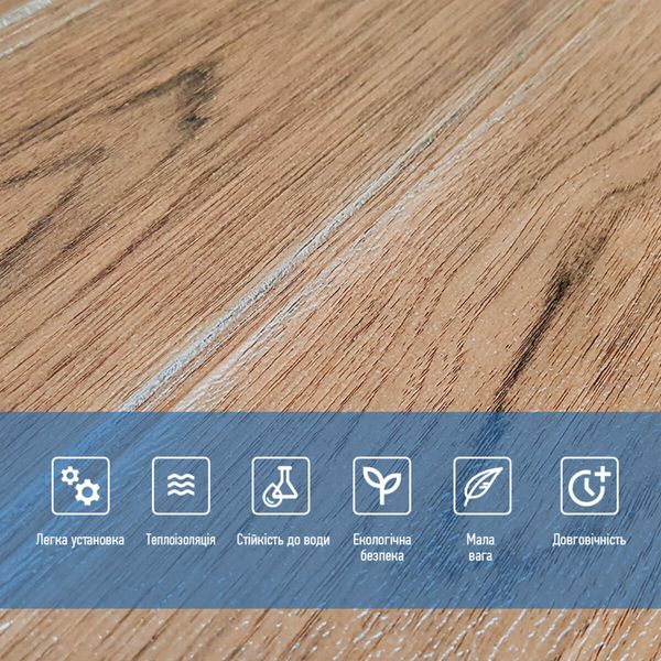 Самоклеющаяся 3D панель под светлый дуб 19600х700х3мм PanelHome-00001474 991943547 фото