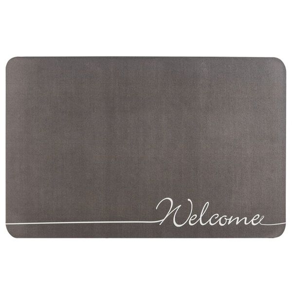 Влагопоглощающий коврик серый "Welcome" 38*58CM*3MM (D) PanelHome-00001559 991943625 фото