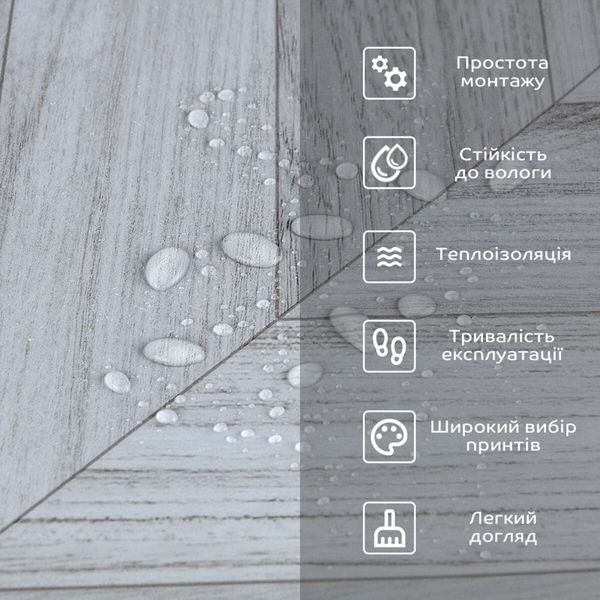 Напольное виниловое самоклеющееся покрытие в рулоне 3000*600*1,5мм PanelHome-00001820 991943905 фото