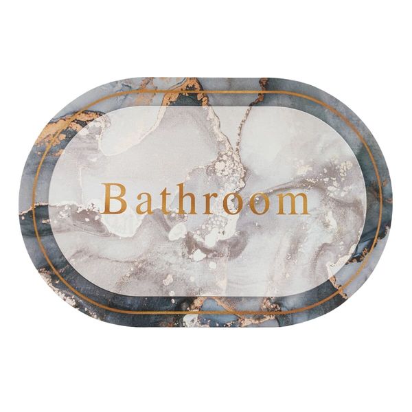 Влагопоглощающий коврик мрамор "Bathroom" 38*58CM*3MM (D) PanelHome-00001569 991943629 фото