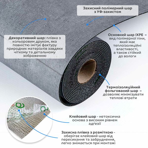 Напольное виниловое самоклеющееся покрытие в рулоне 3000*600*1,5мм PanelHome-00001823 991943911 фото